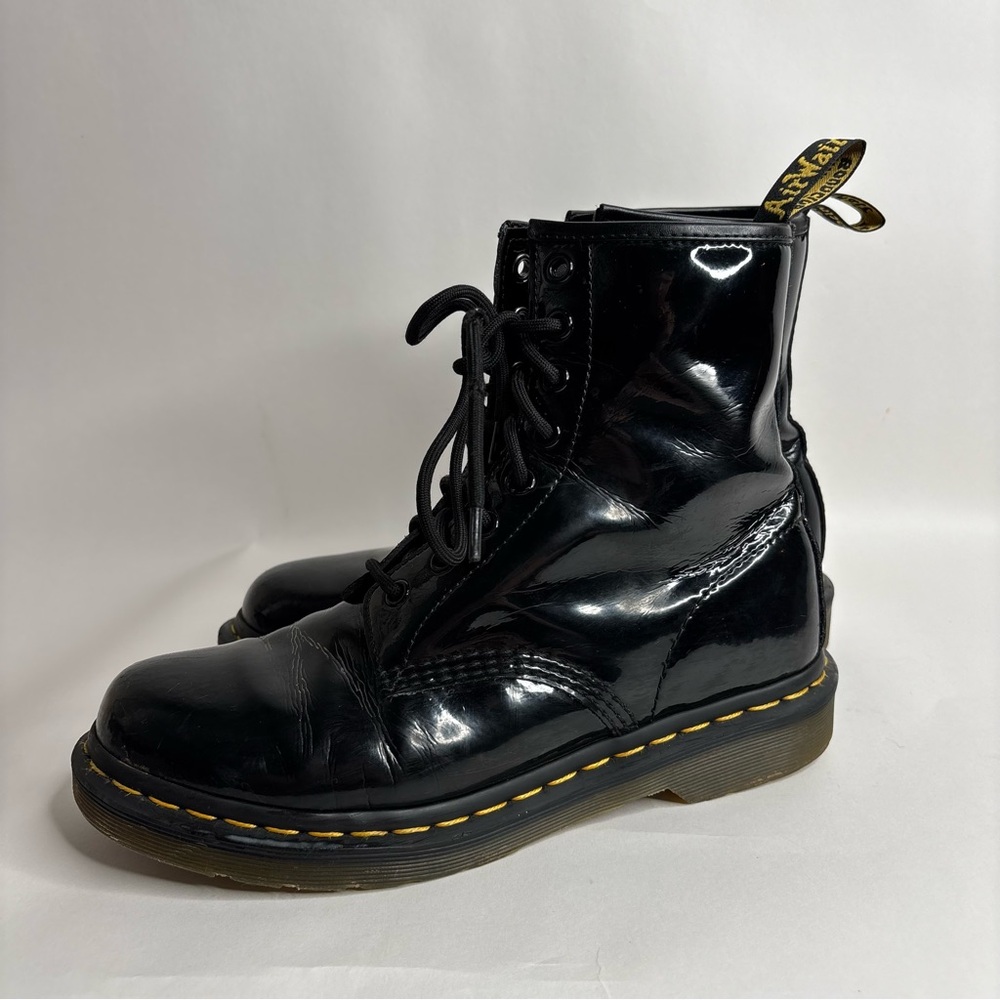 Dr Marten 1460 Women's Patent Leather Lace Up Boots size 8 - Picture 6 of 10